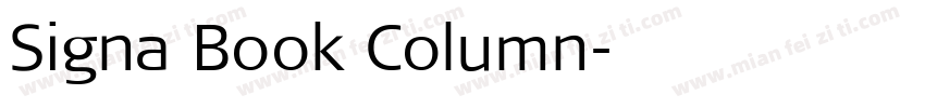Signa Book Column字体转换